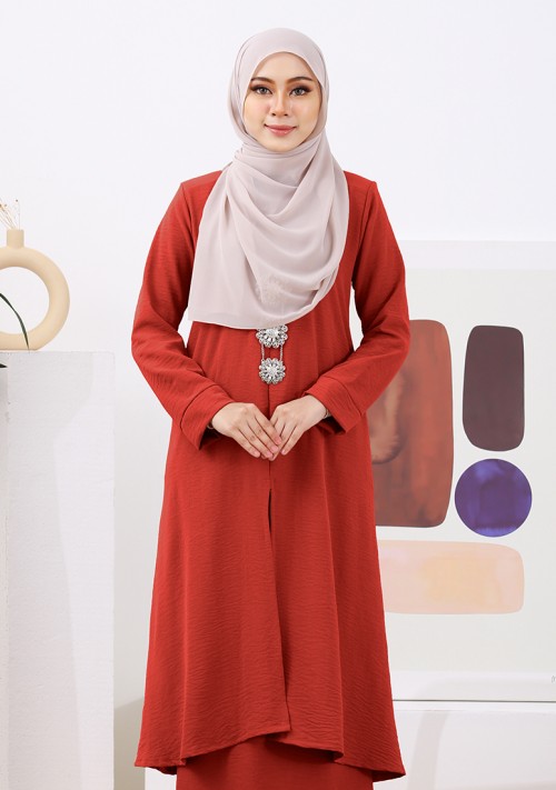 Kurung Ilyana - Brick Red