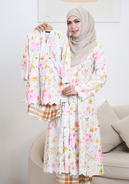 Kebaya Sri Mawar Kids 2.0 - Brownish Yellow