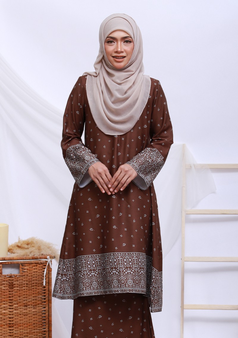 Kurung Che Fateha - Brown