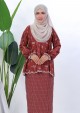 Kurung Dang Aulia - Burgundy