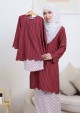Kurung Imani Labuh Kids - Burgundy