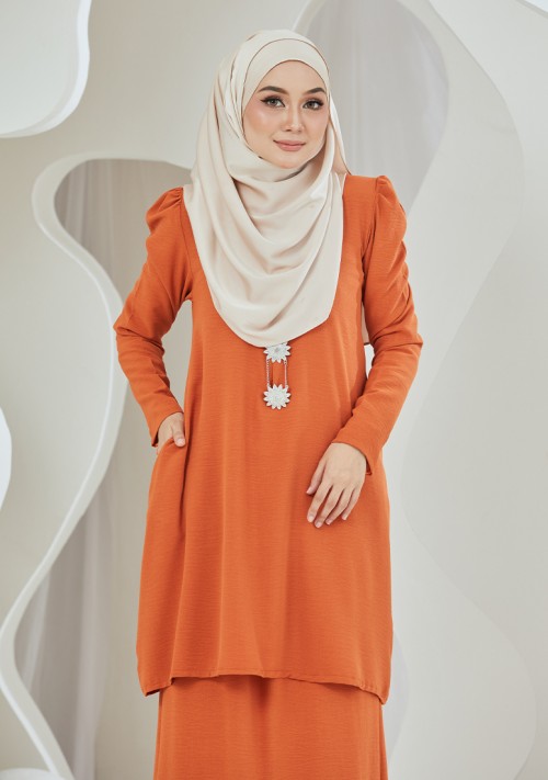 Kurung Balqis - Butter Orange