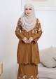 Kurung Sri Melur Labuh - Cinnamon Brown