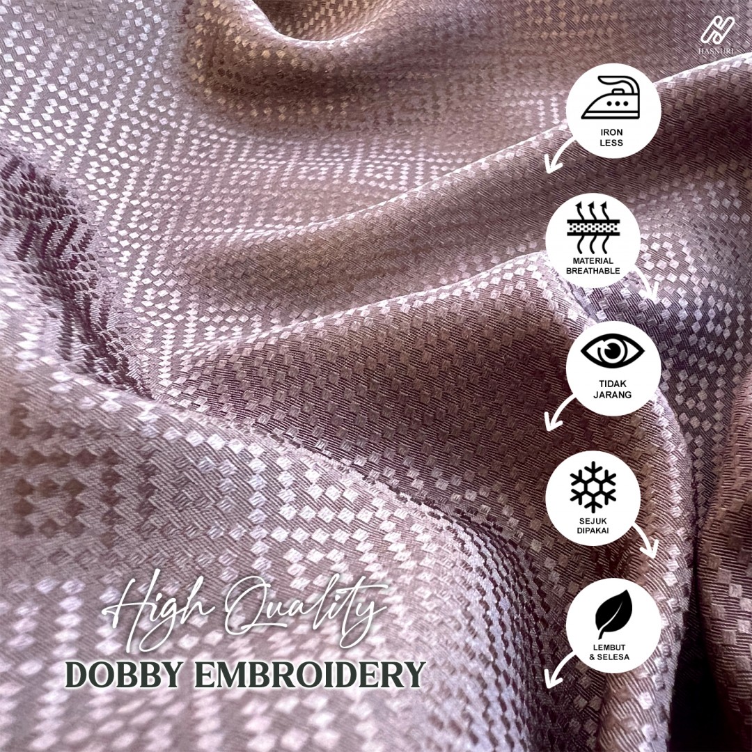 Kurung Cik Manis Kids - Greyish Purple