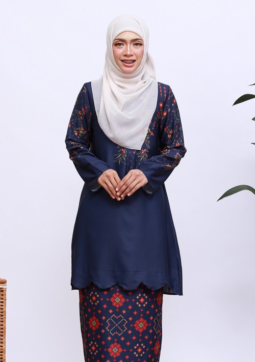 Kurung Amna - Dark Blue