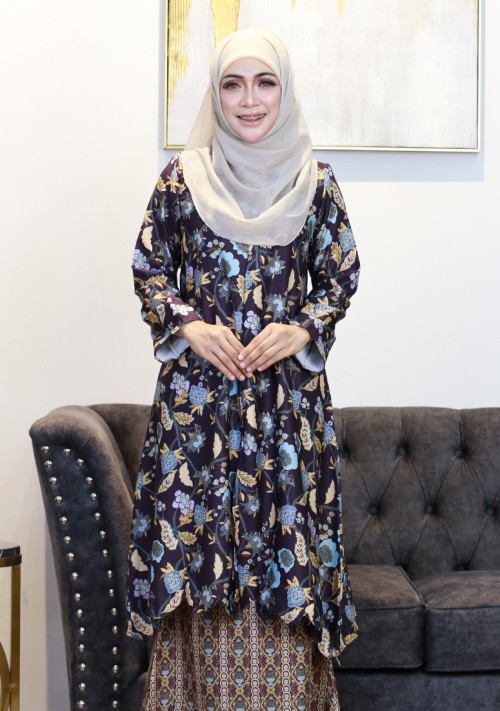Kurung Dang Tiara - Dark Purple