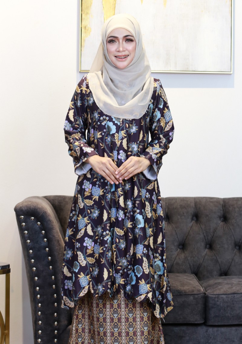 Kurung Dang Tiara - Dark Purple
