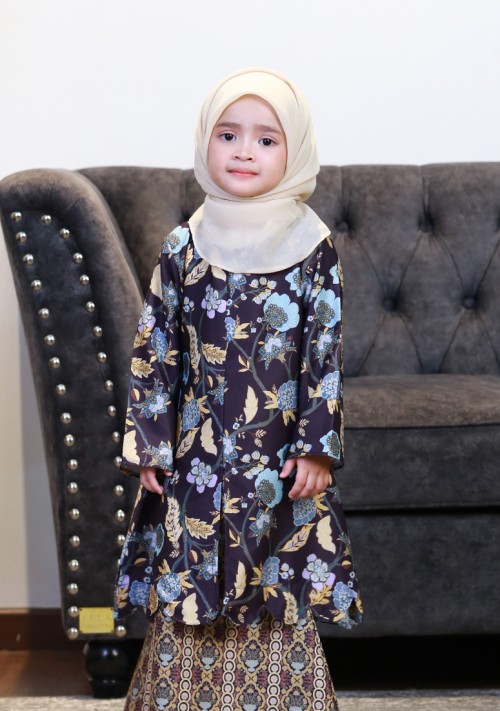 Kurung Dang Tiara Kids - Dark Purple
