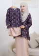 Kurung Sri Tulip Mini Kids - Dark Purple