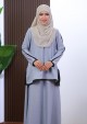 Kurung Princess Suzie - Denim Blue