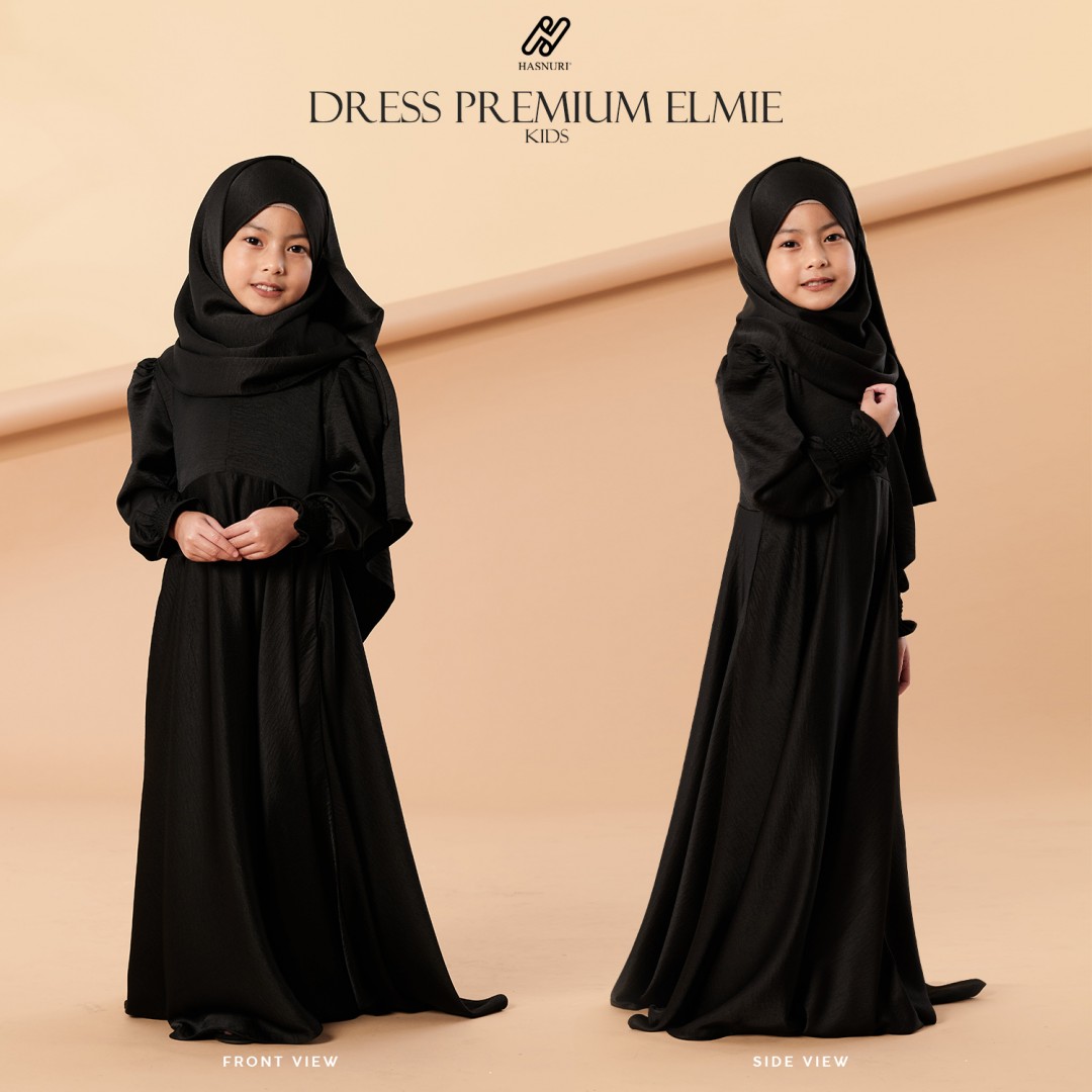 Dress Premium Elmie Kids - Black