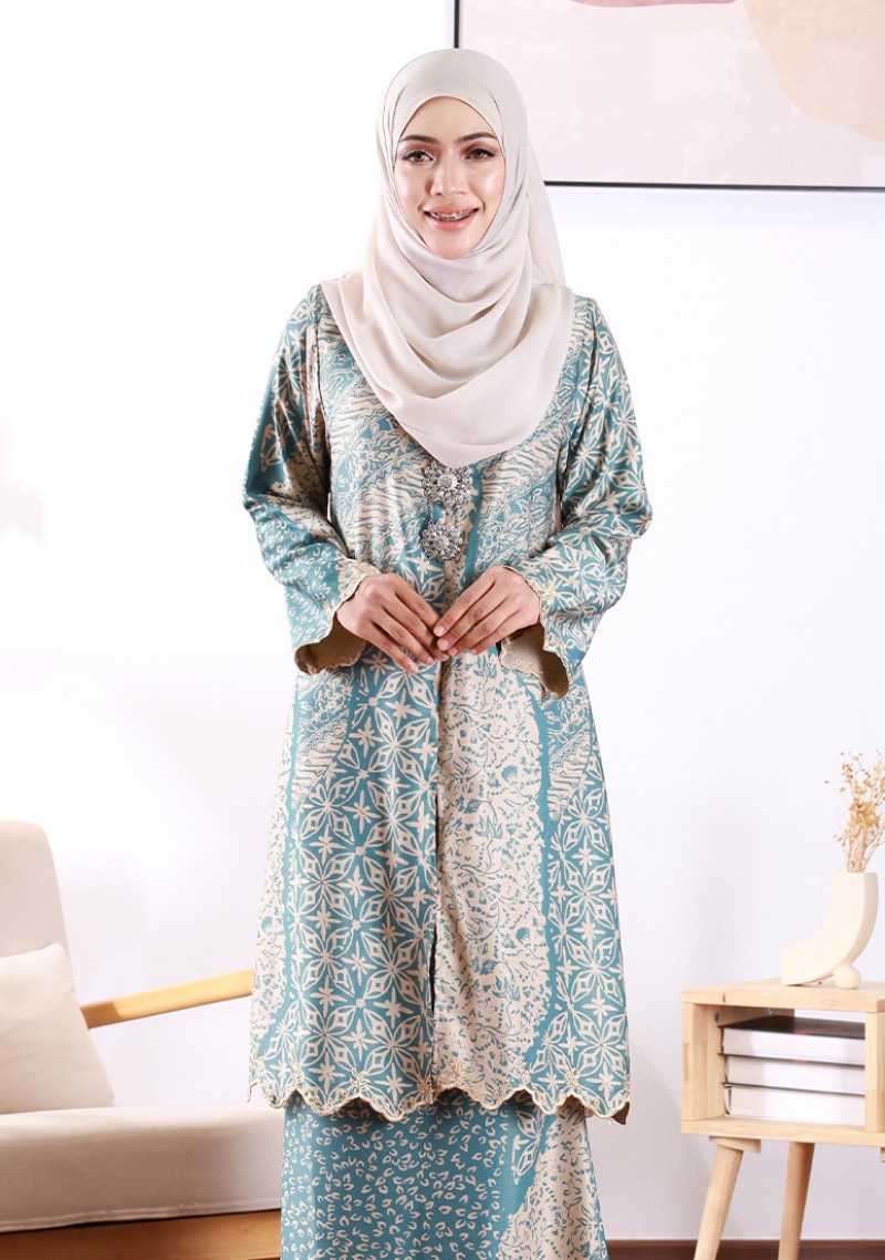 Kurung Aminah - Dusty Green