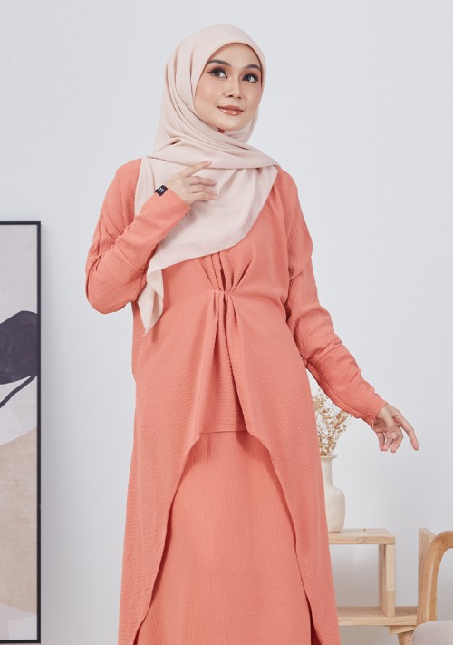 Kurung Adeeba - Dusty Orange