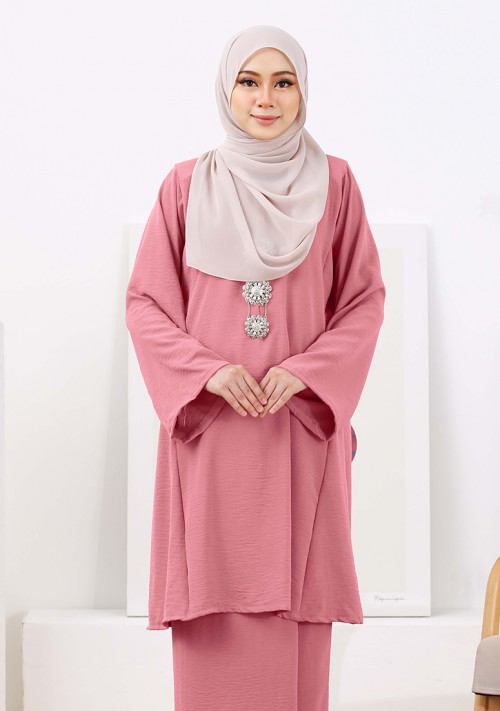 Kurung Nur Zaleha - Dusty Pink