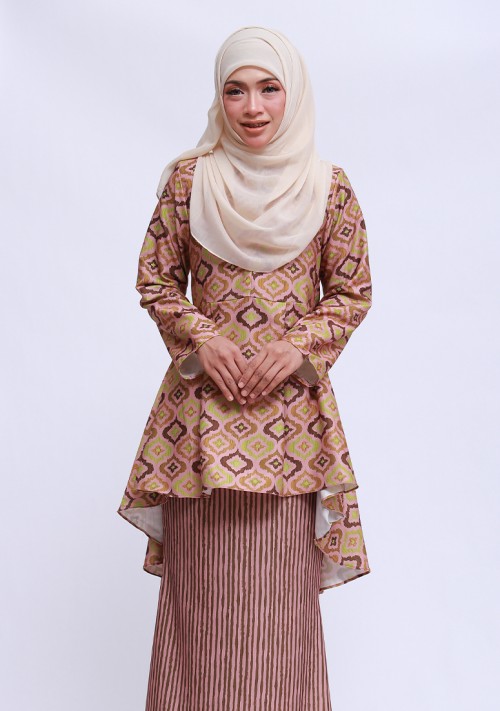 Kurung Che Dalila - Dusty Pink