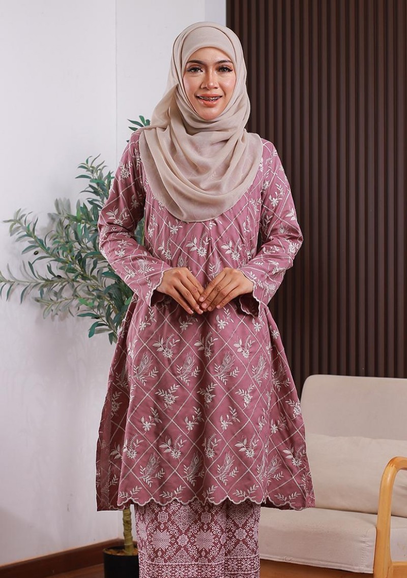 Kurung Saadiah - Dusty Purple