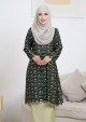 Kurung Sri Tulip - Emerald Green