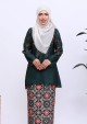 Kurung Amna Mini - Emerald Green