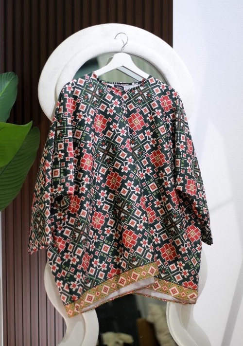 Blouse Sara V24 - Emerald Green