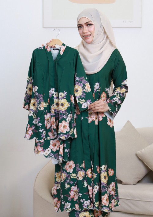 Kebaya Sri Qaseh Kids - Emerald Green