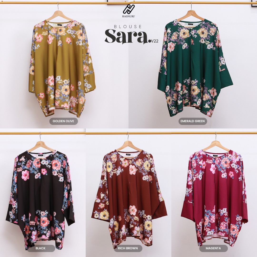 Blouse Sara V22 - Rich Brown