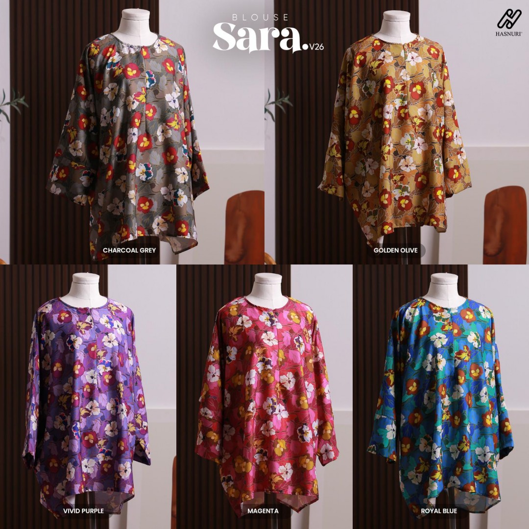 Blouse Sara V26 - Golden Olive