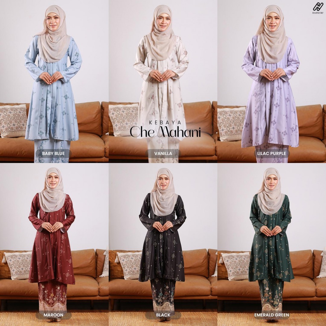 Kebaya Che Mahani - Emerald Green