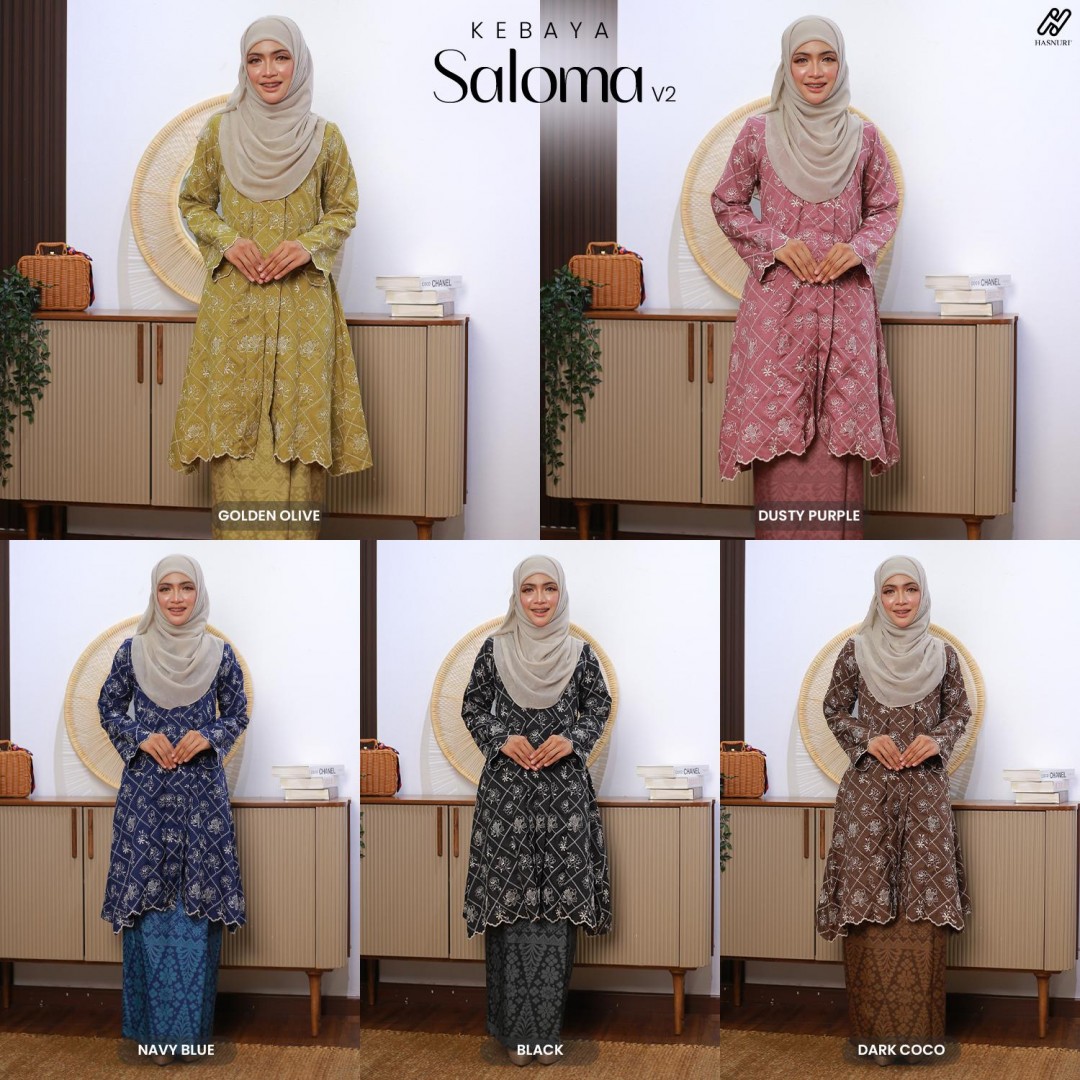 Kebaya Saloma V2 - Dusty Purple