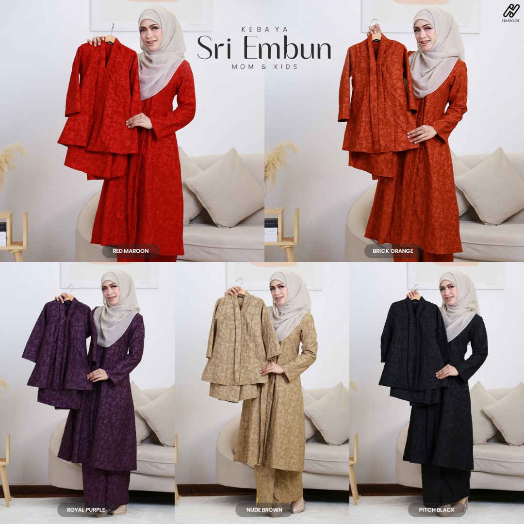 Kebaya Sri Embun - Pitch Black