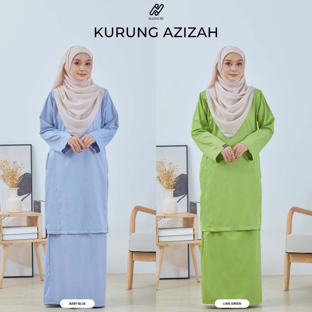 Kurung Azizah - Baby Blue