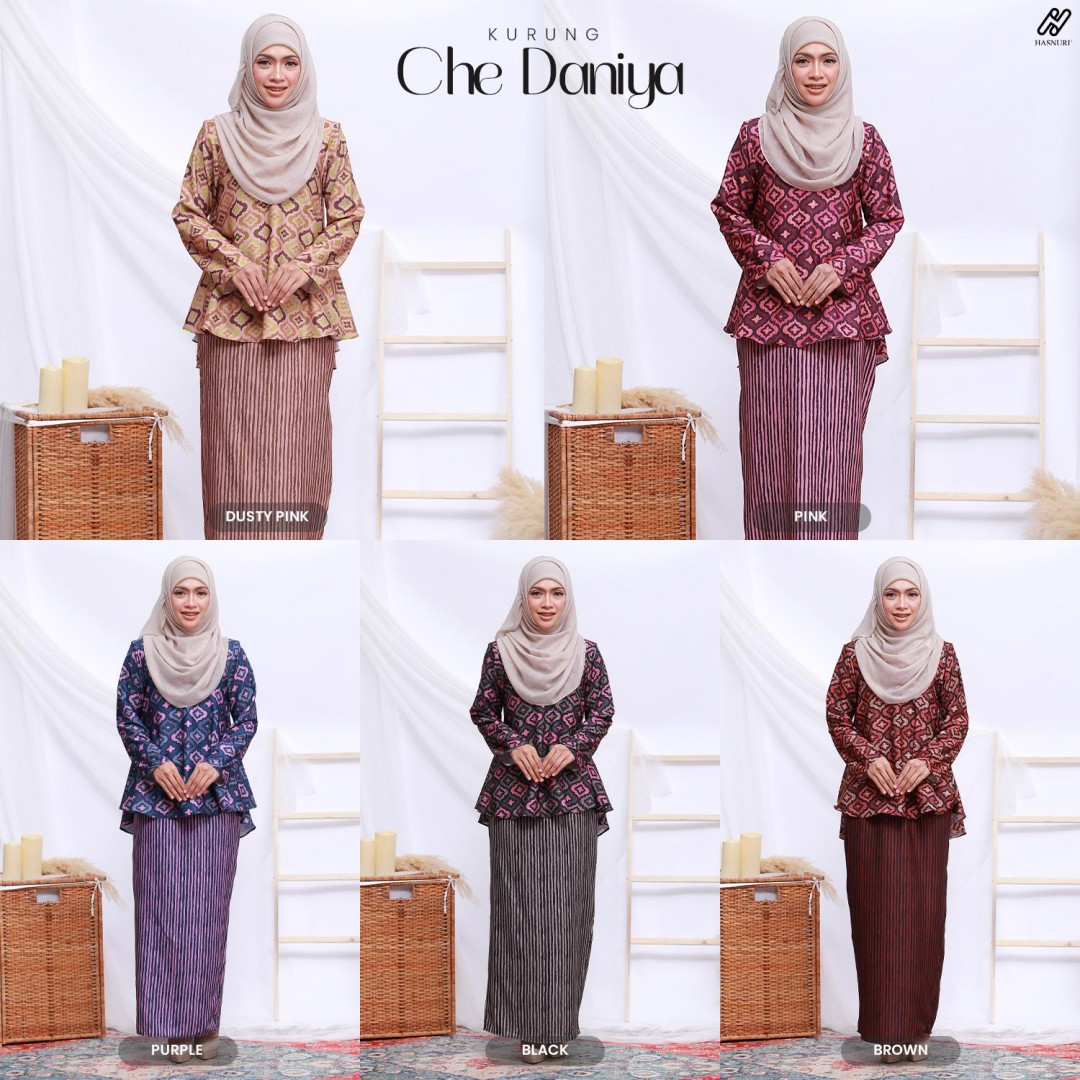 Kurung Che Daniya - Brown