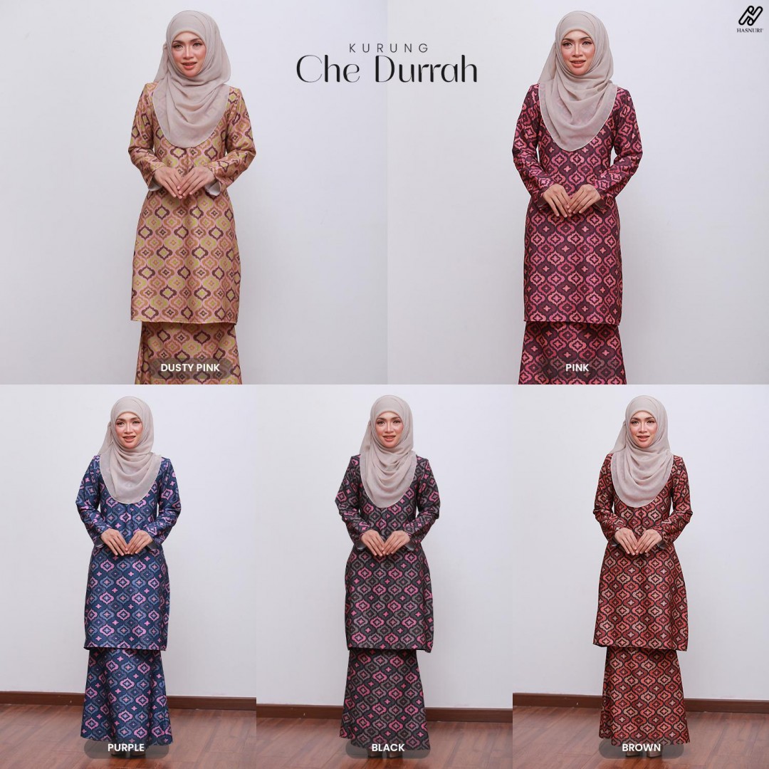 Kurung Che Durrah - Black