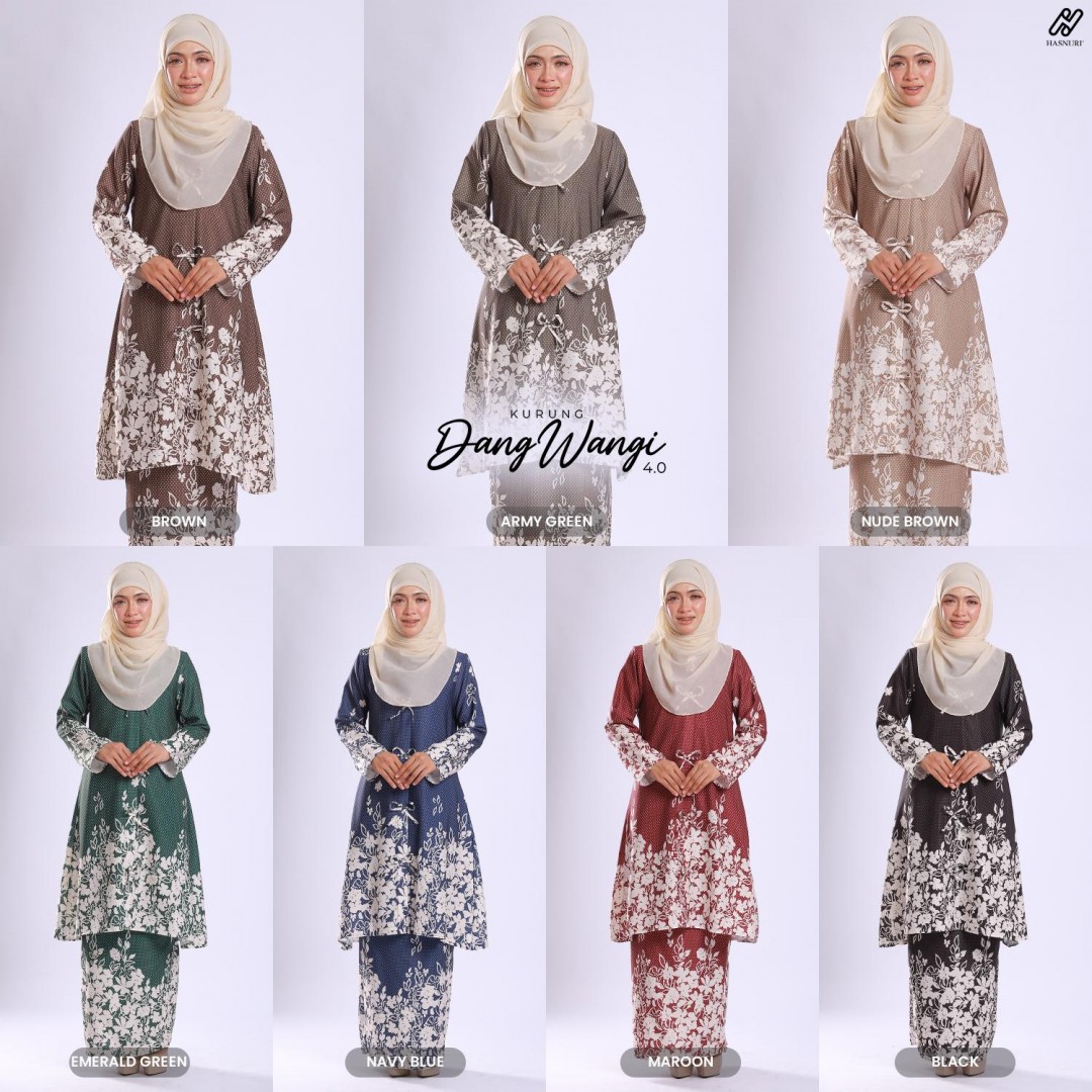 Kurung Dang Wangi 4.0 - Army Green