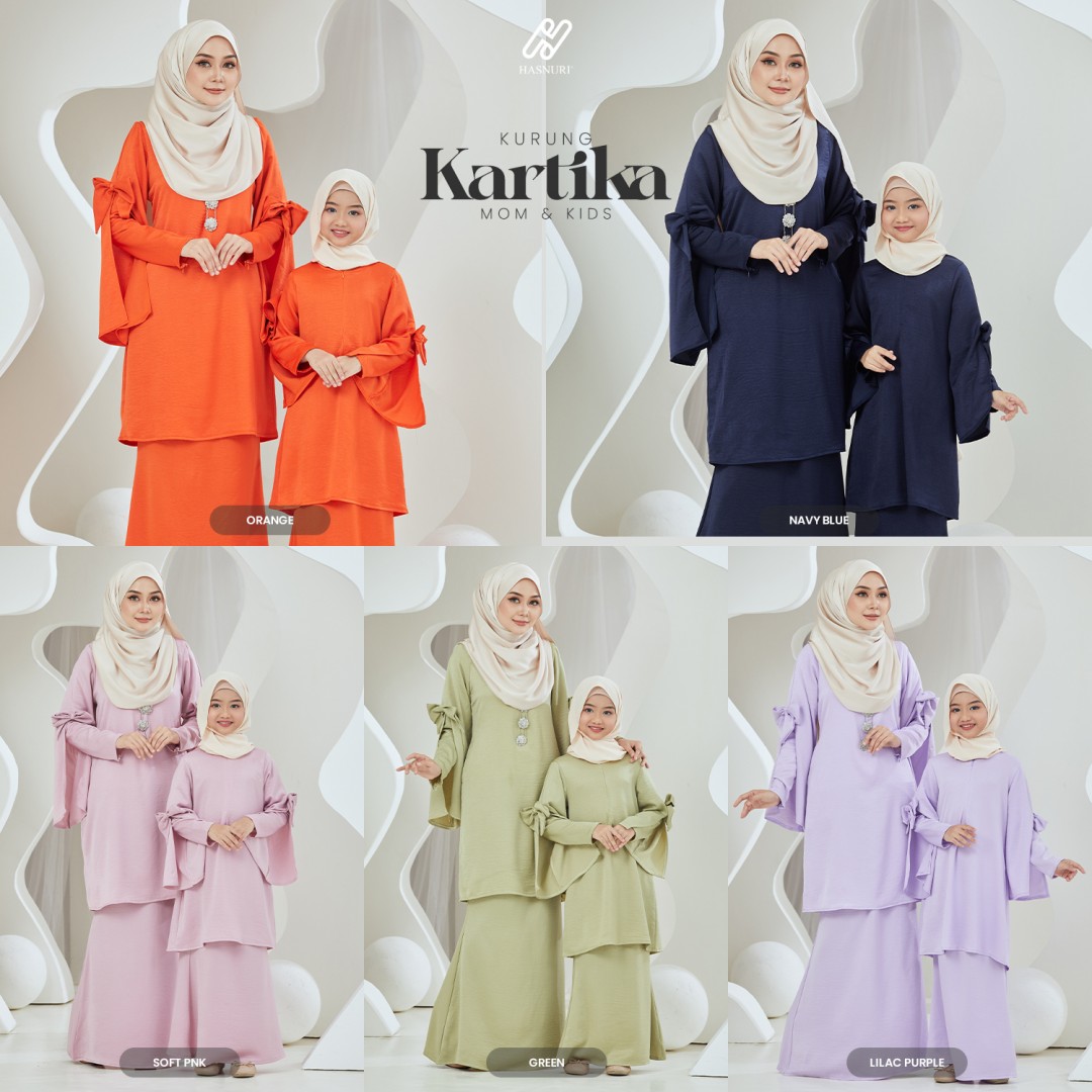 Kurung Kartika Kids - Soft Pink