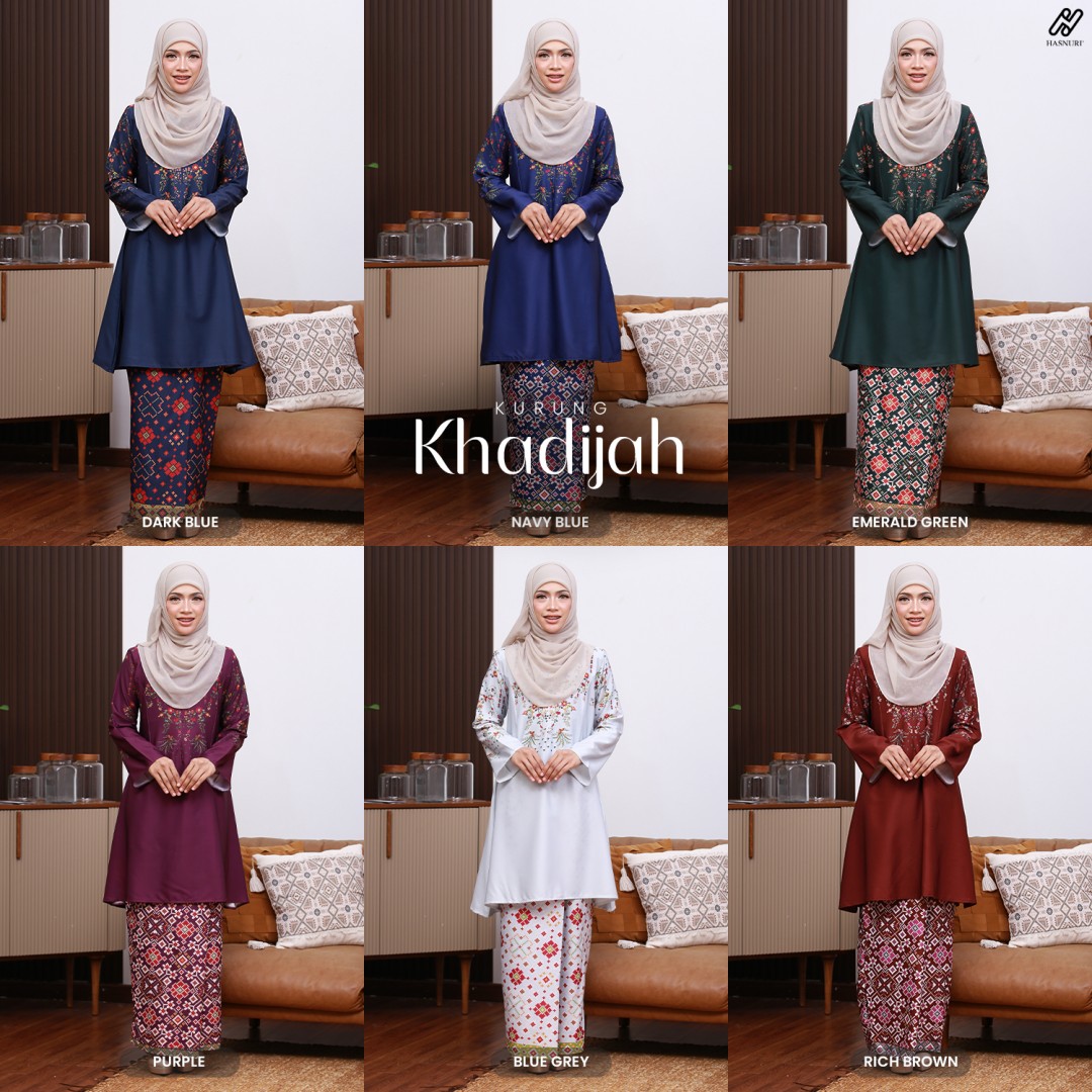 Kurung Khadijah - Navy Blue