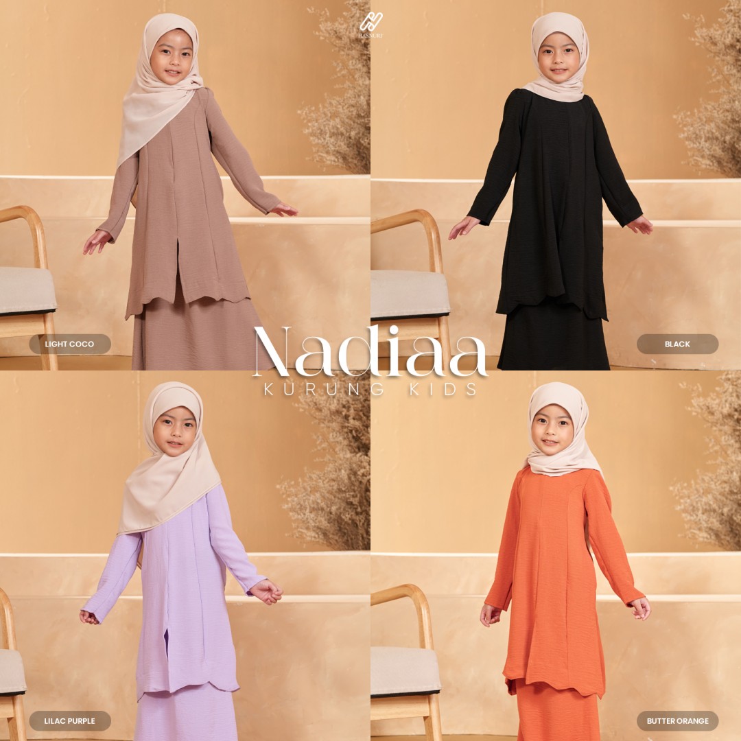 Kurung Nadiaa Kids - Lilac Purple