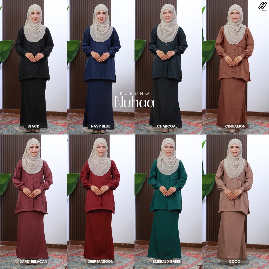 Kurung Nuhaa - Deep Maroon