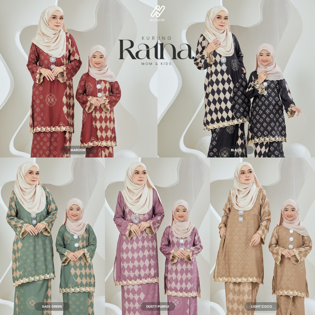 Kurung Ratna Kids - Light Coco