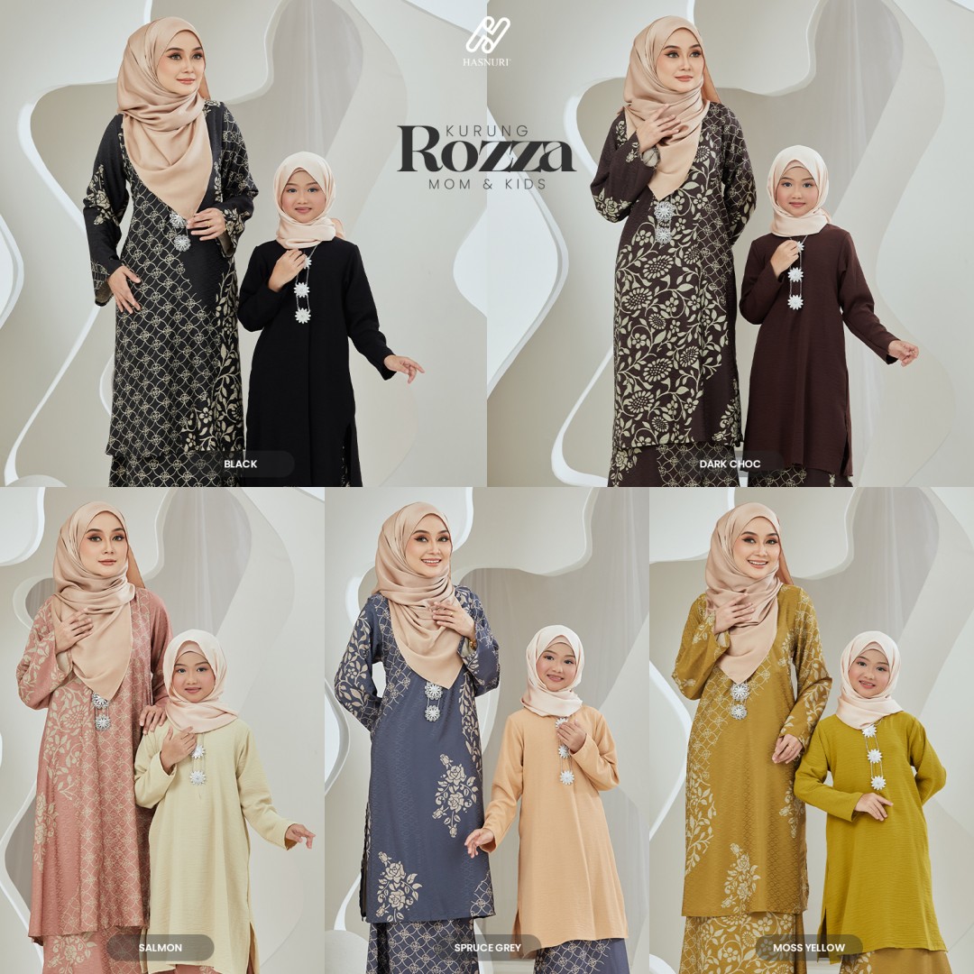 Kurung Rozza Kids - Spruce Grey