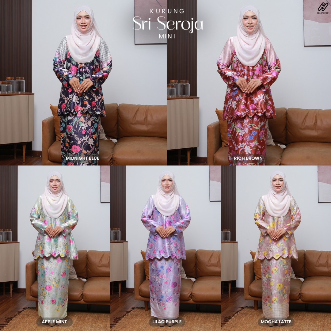 Kurung Sri Seroja Mini - Mocha Latte