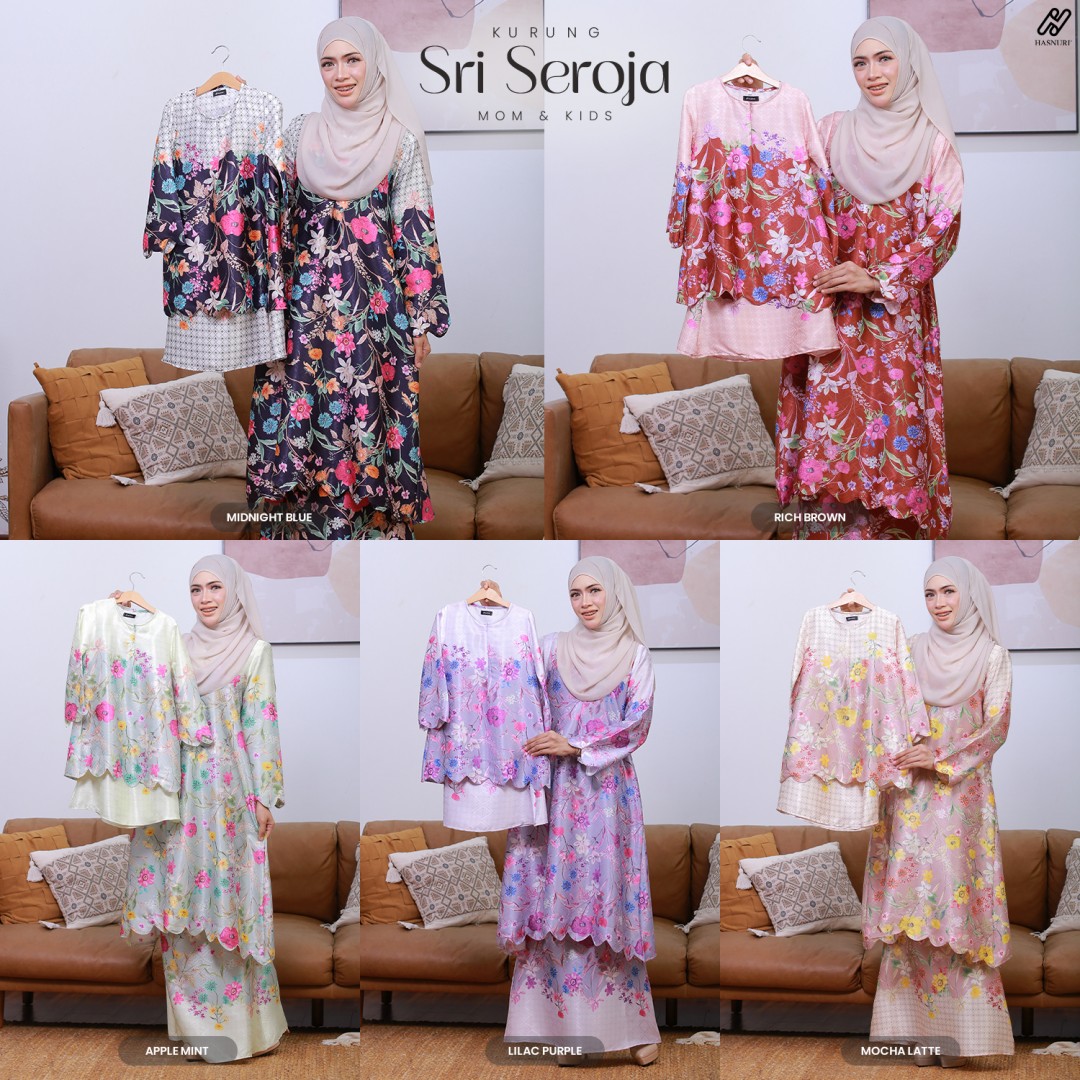 Kurung Sri Seroja - Mocha Latte