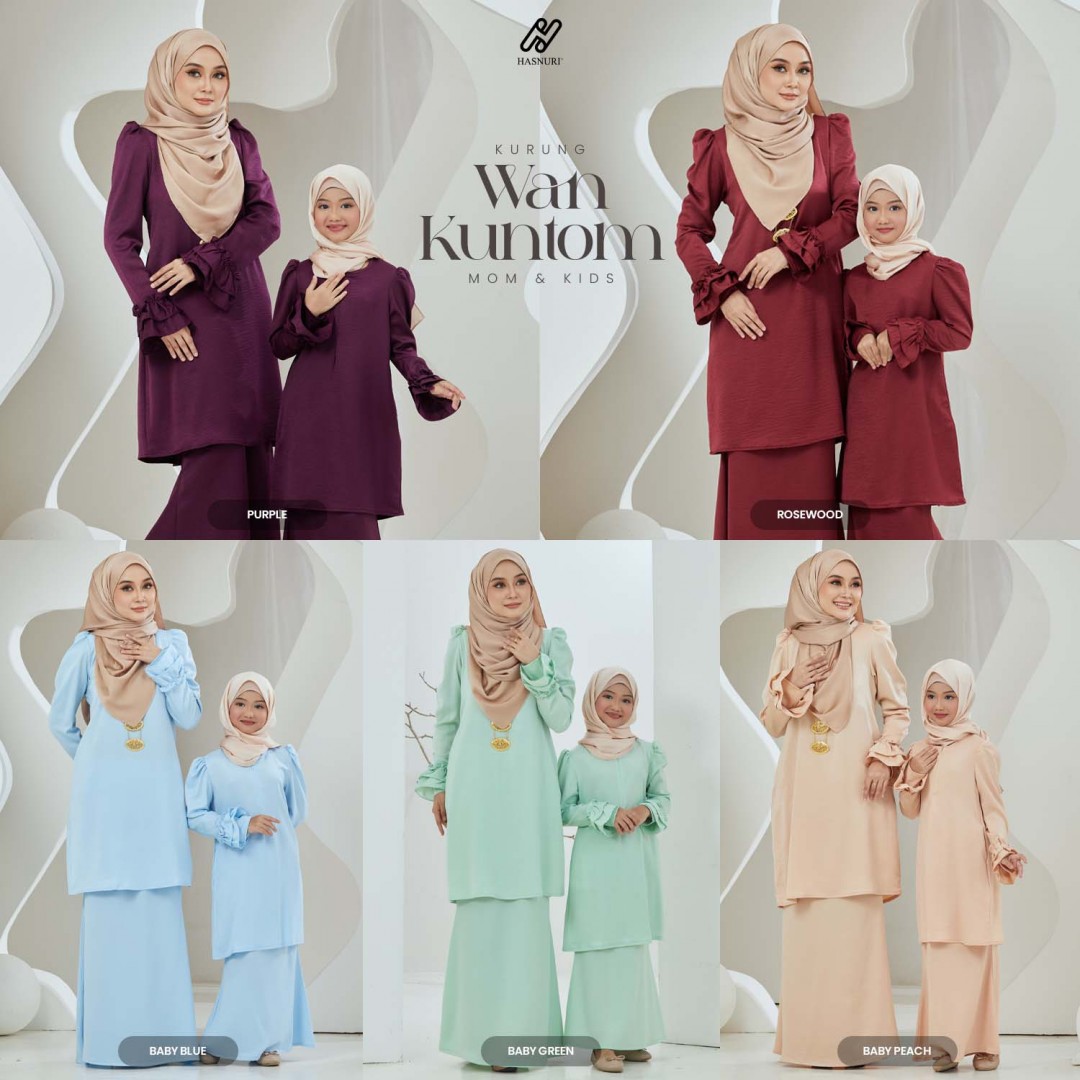 Kurung Wan Kuntom - Baby Green