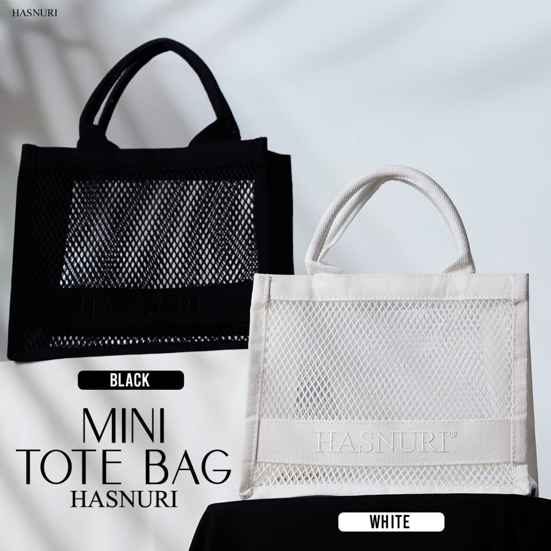 Mini Tote Bag Hasnuri - White