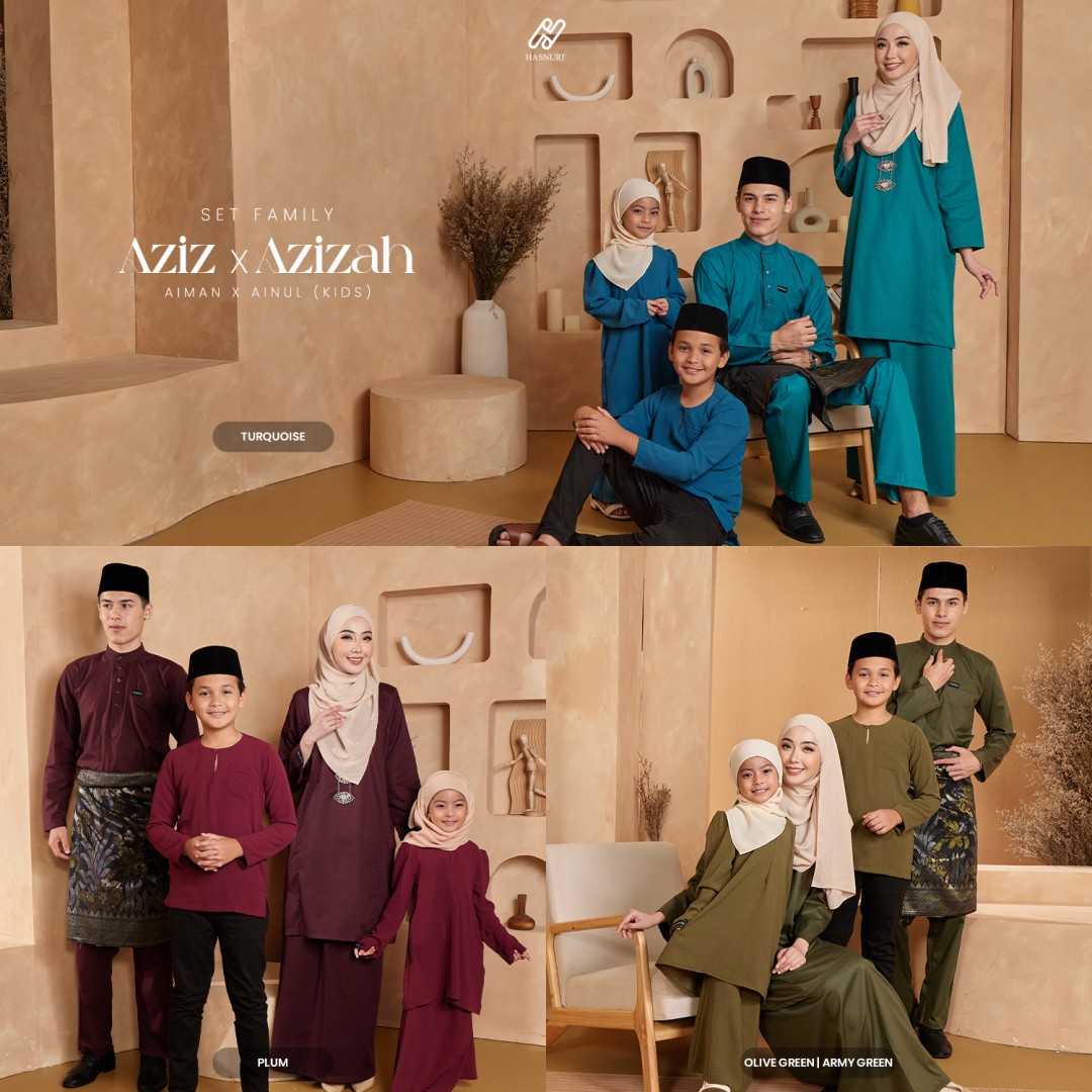 Baju Melayu Aziz - Turquoise