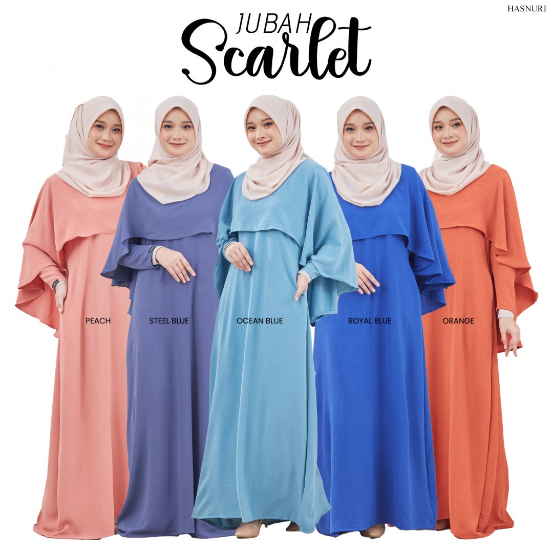 Jubah Scarlet - Royal Blue