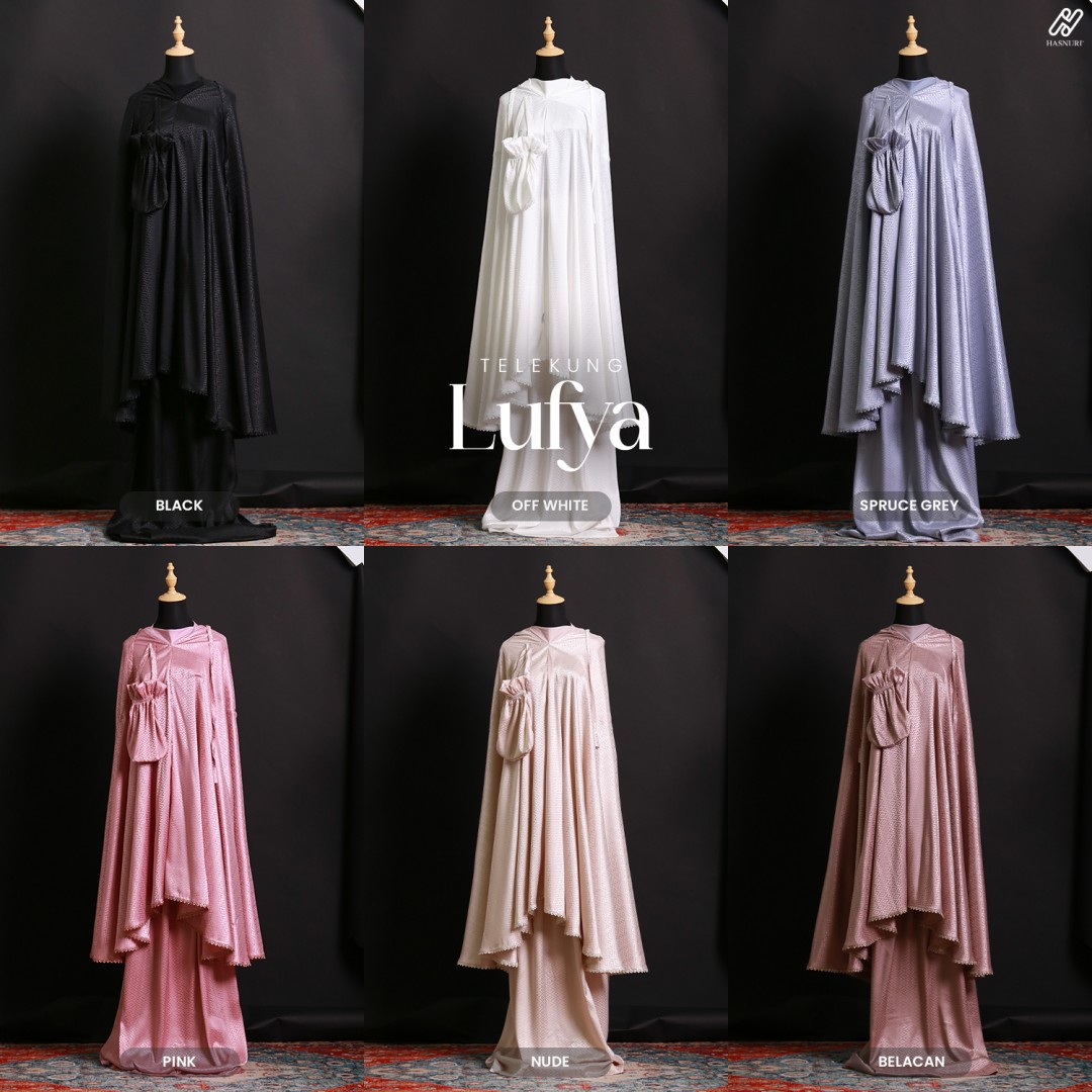 Telekung Lufya - Pink