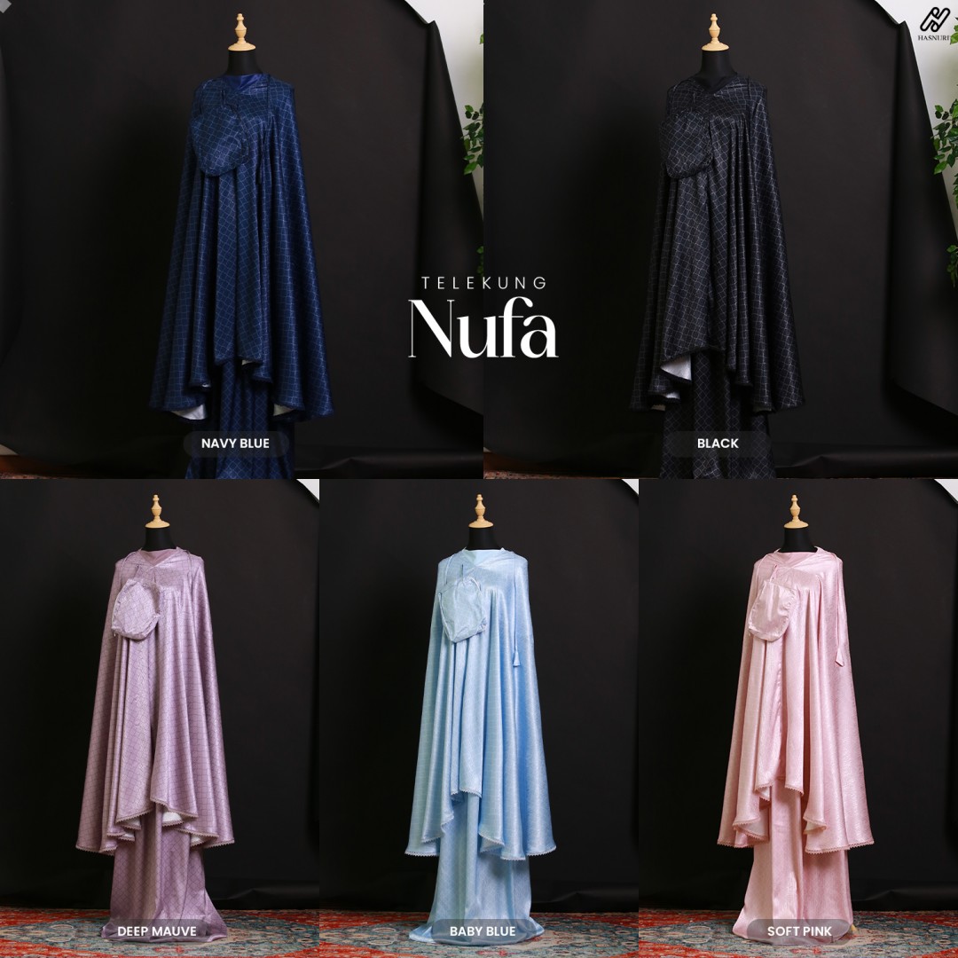 Telekung Nufa - Deep Mauve
