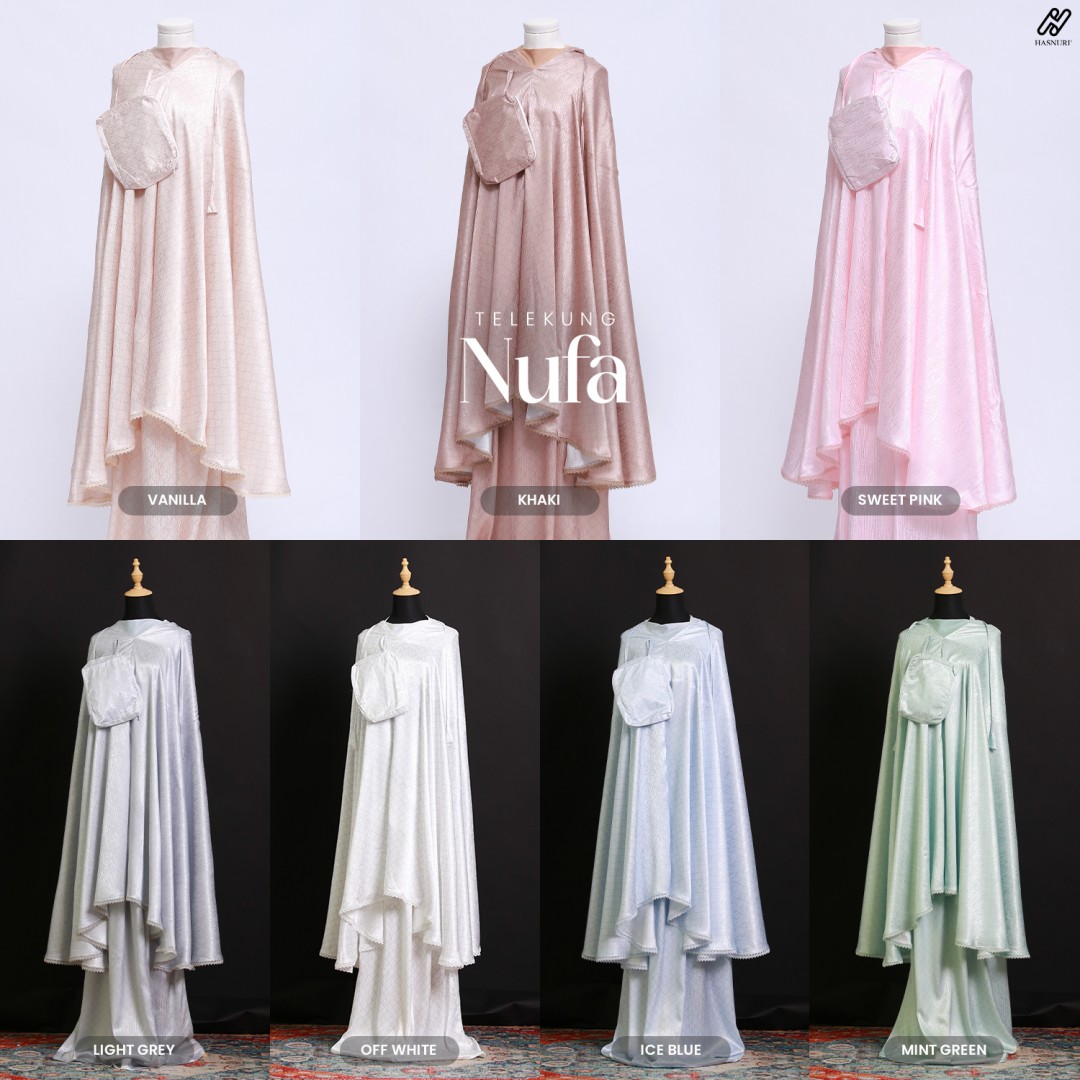 Telekung Nufa - Deep Mauve