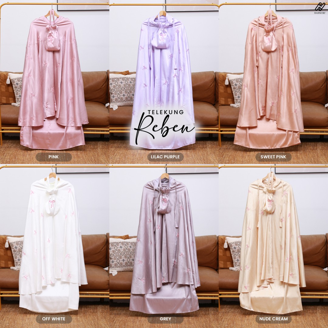 Telekung Reben - Sweet Pink