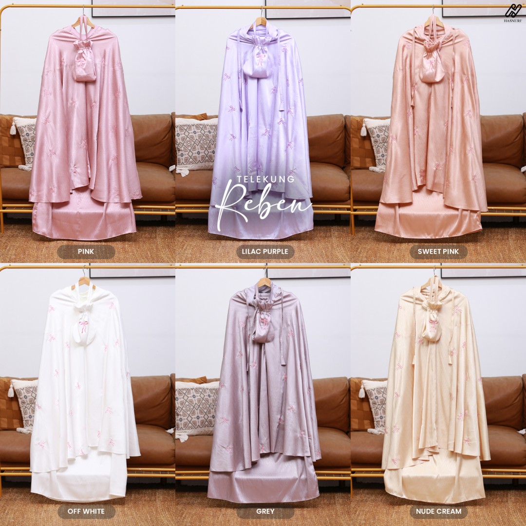 Telekung Reben - Lilac Purple